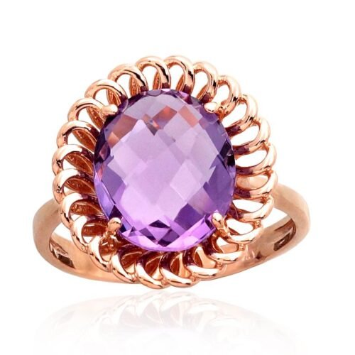 Gold ring with Amethyst