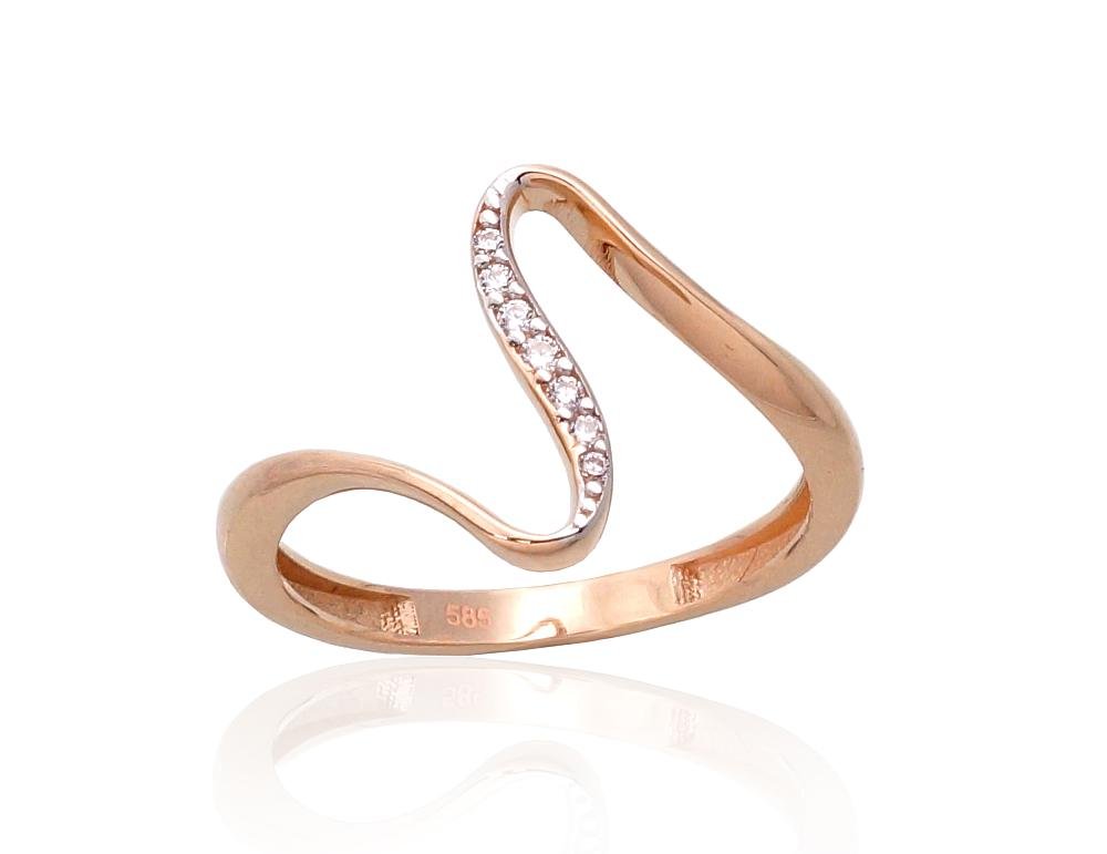 Gold ring with Zirkons
