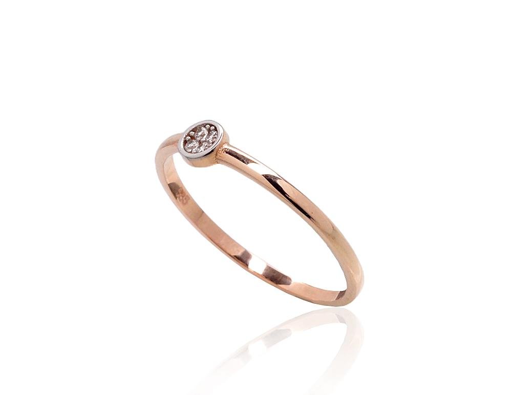 Gold ring with Zirkons - Image 2