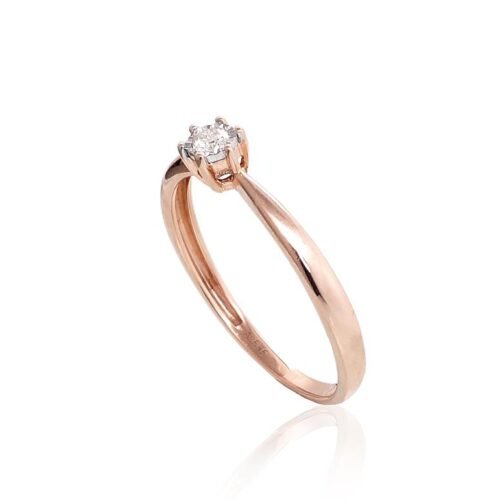 Alternative view of Gold ring with Diamonds