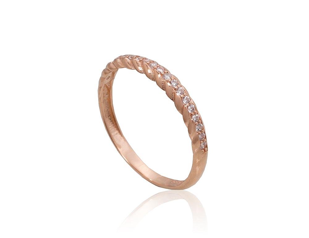 Gold ring with Zirkons - Image 2