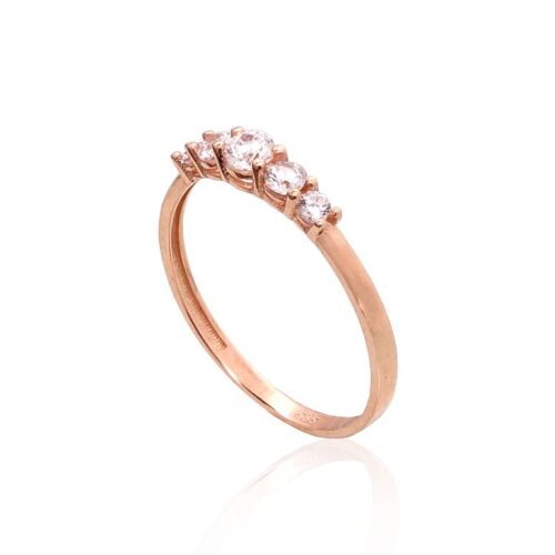 Alternative view of Gold ring with Zirkons