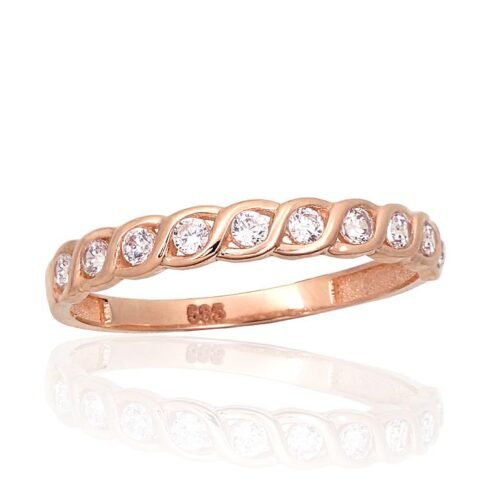 Gold ring with Zirkons