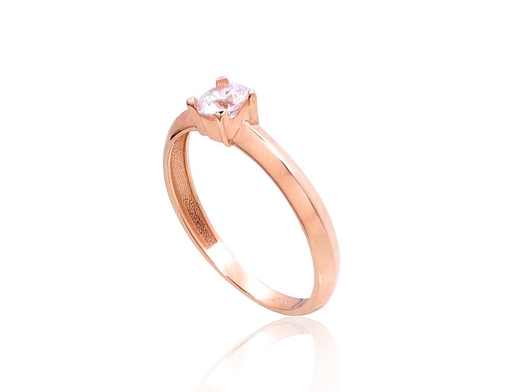 Gold ring with Zirkons - Image 2