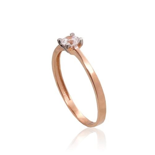 Alternative view of Gold ring with Zirkons
