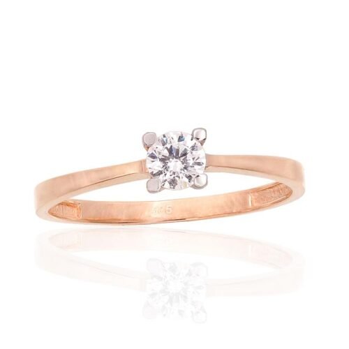 Gold ring with Zirkons