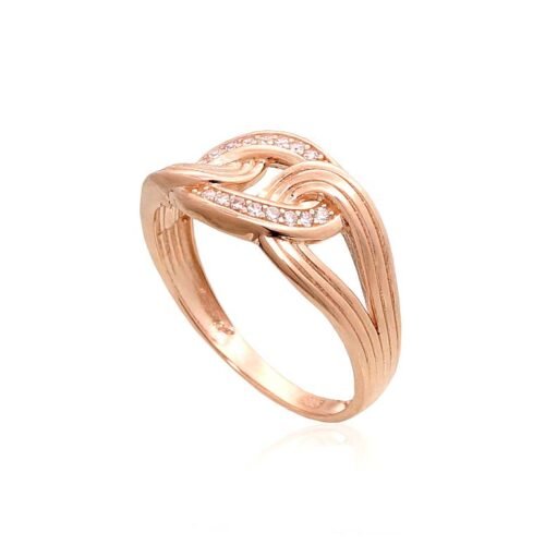 Alternative view of Gold ring with Zirkons