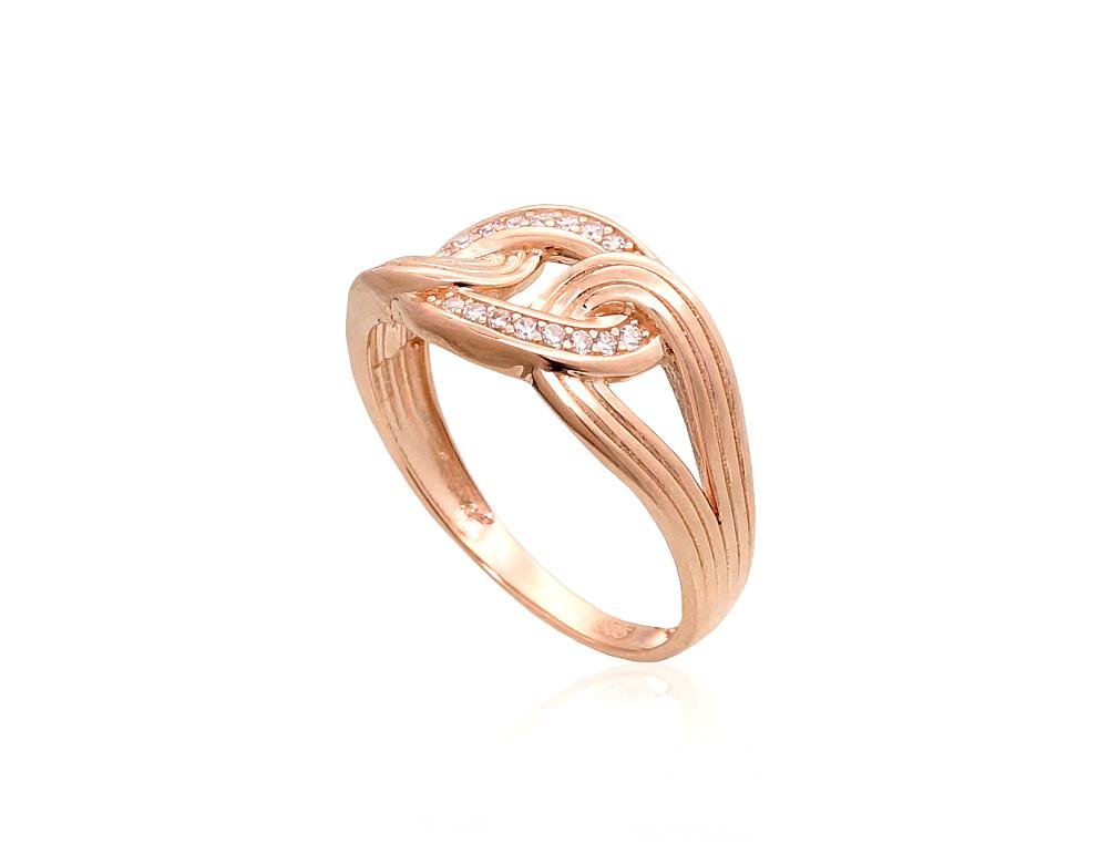 Gold ring with Zirkons - Image 2