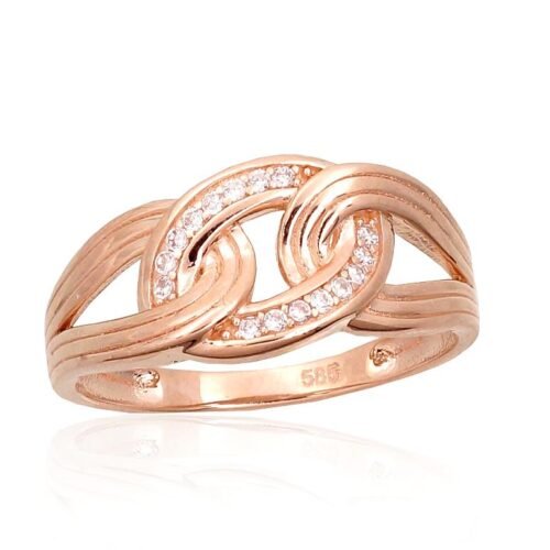 Gold ring with Zirkons