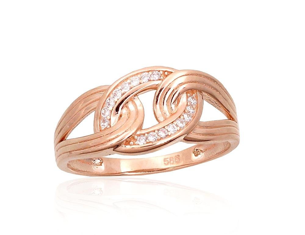 Gold ring with Zirkons