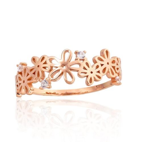 Gold ring with Zirkons
