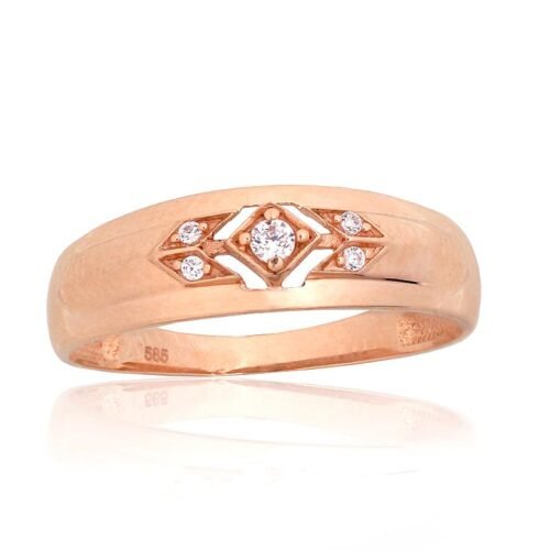 Gold ring with Zirkons