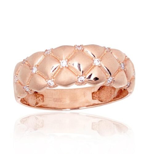 Gold ring with Zirkons