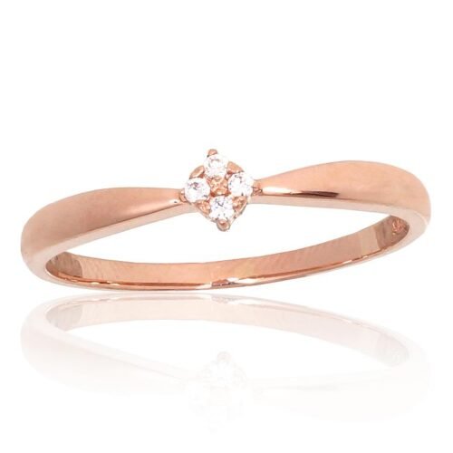 Gold ring with Zirkons