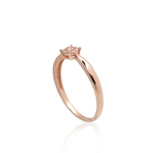 Alternative view of Gold ring with Zirkons