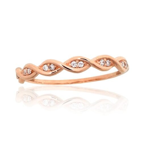 Gold ring with Zirkons