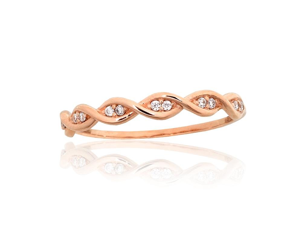 Gold ring with Zirkons