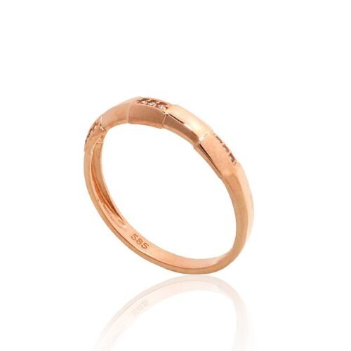 Alternative view of Gold ring with Zirkons