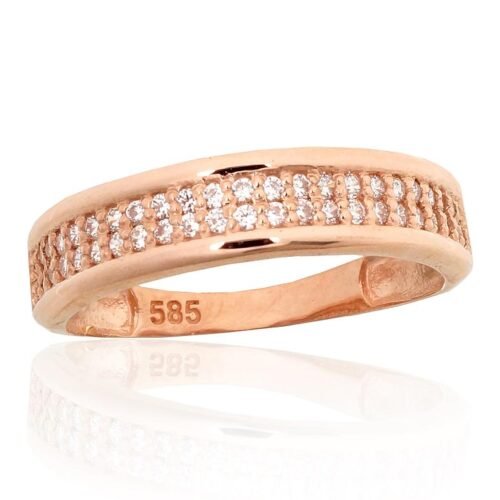 Gold ring with Zirkons