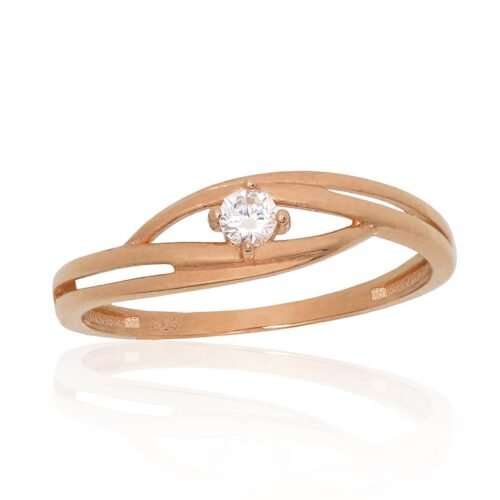 Gold ring with Zirkons