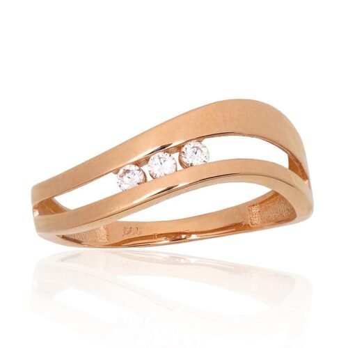 Gold ring with Zirkons