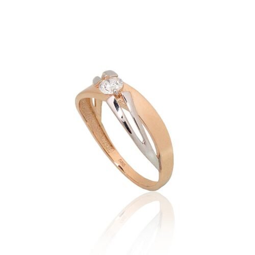 Alternative view of Gold ring with Zirkons
