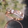 Gold ring with Zirkons - Image 3