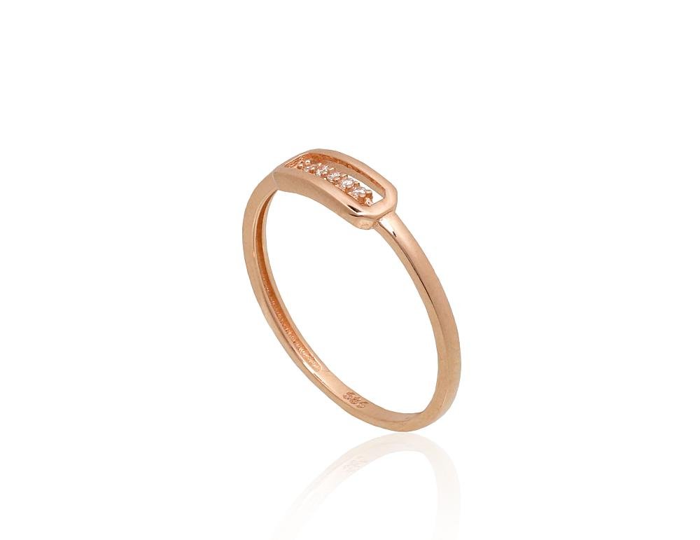 Gold ring with Zirkons - Image 2