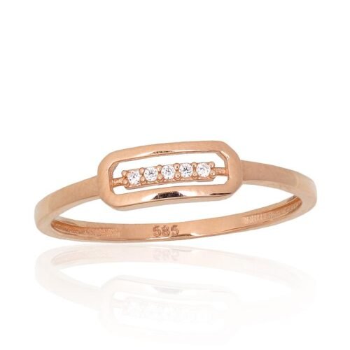 Gold ring with Zirkons
