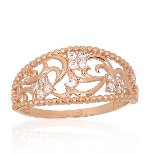 Gold ring with Zirkons