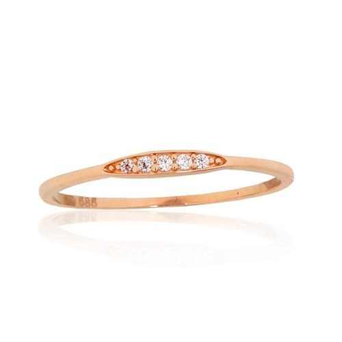 Gold ring with Zirkons