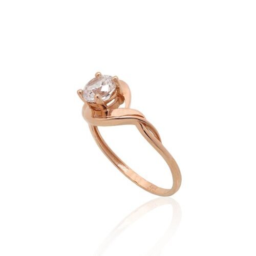 Alternative view of Gold ring with Zirkons