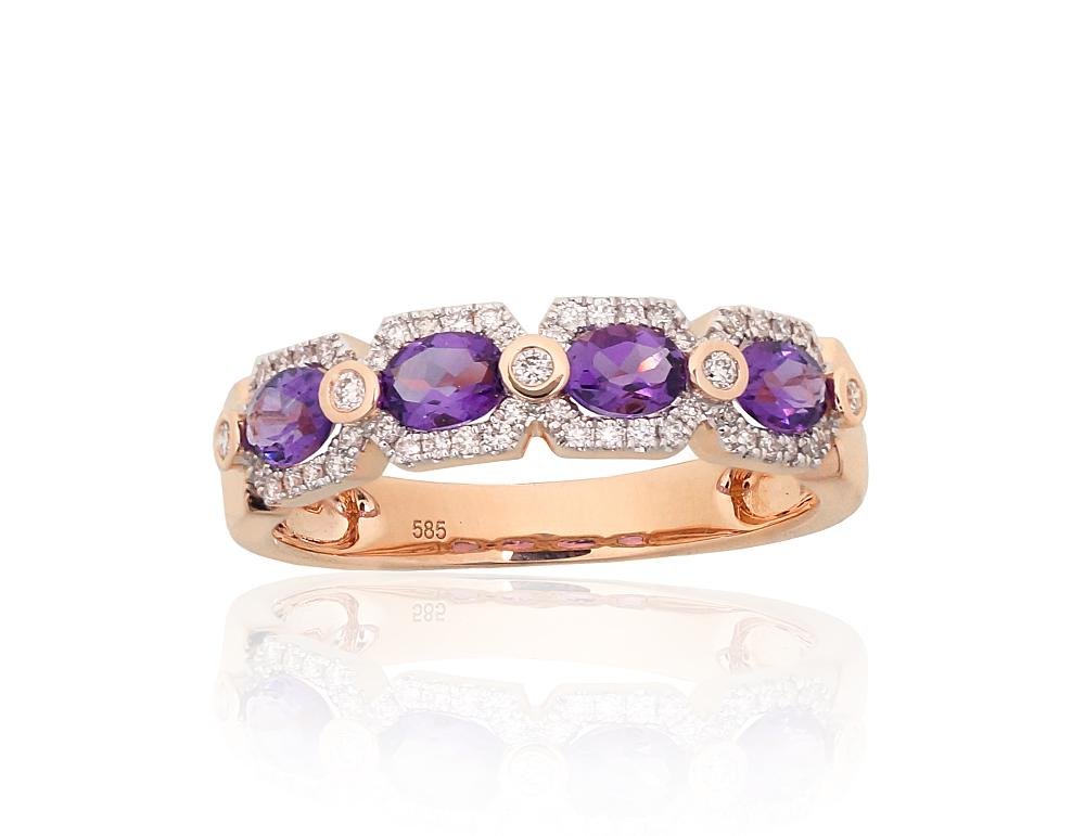 585 gold rings for women including engagement rings and gemstone designs
