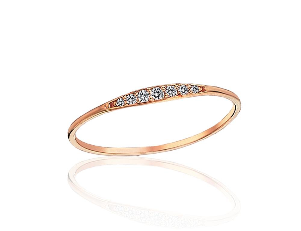 Gold ring with Zirkons