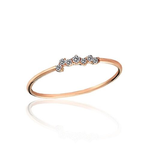 Gold ring with Zirkons