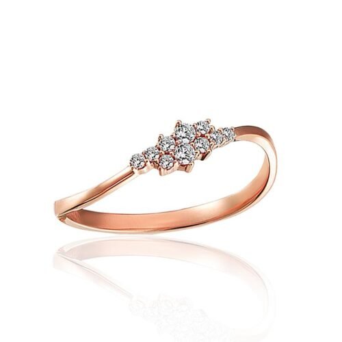 Gold ring with Zirkons