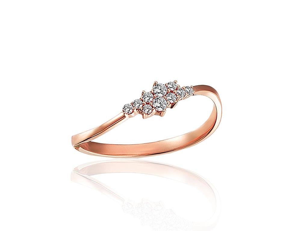 Gold ring with Zirkons