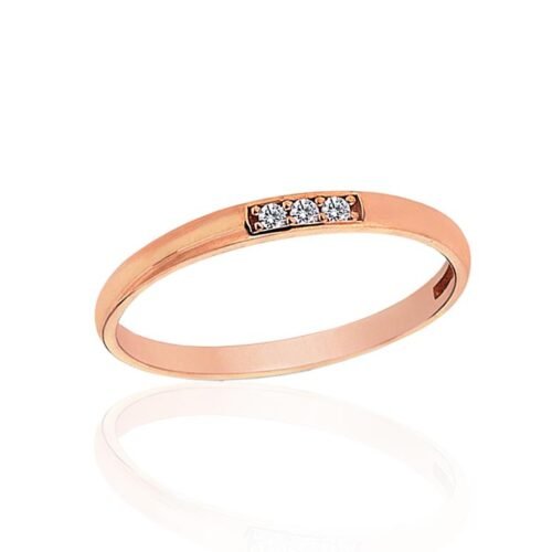 Gold ring with Zirkons