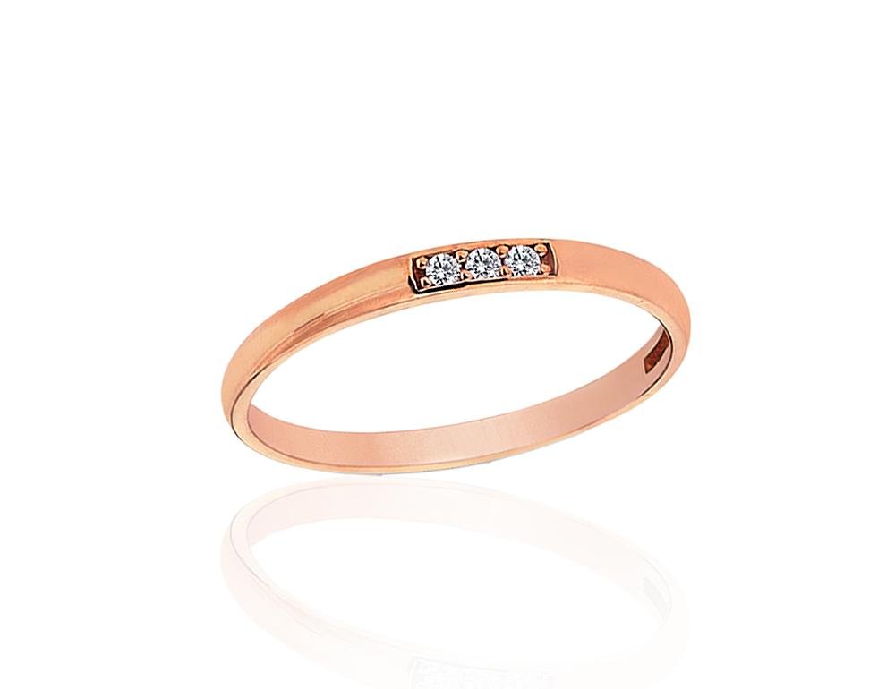 Gold ring with Zirkons