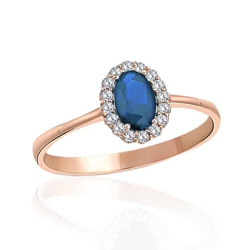 Gold ring with Zirkons