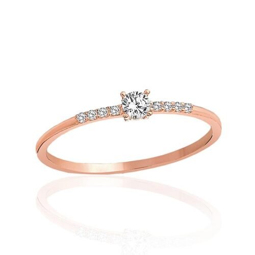 Gold ring with Zirkons
