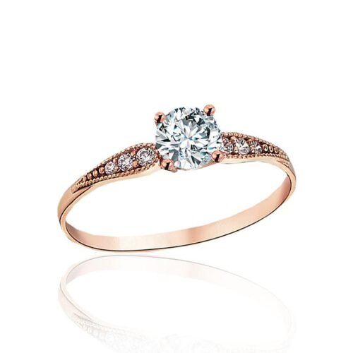 Gold ring with Zirkons