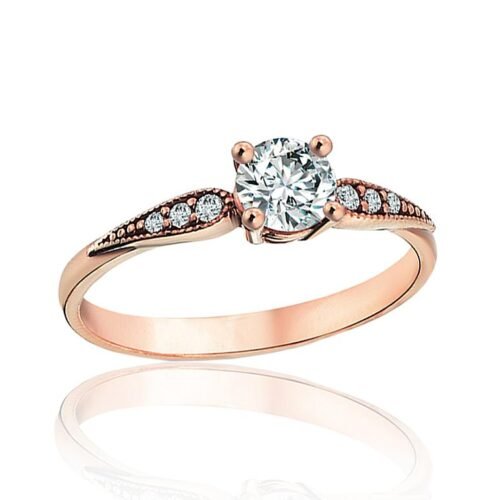 Gold ring with Zirkons