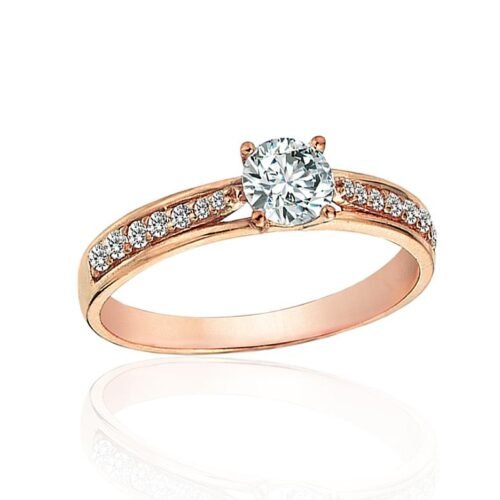 Gold ring with Zirkons