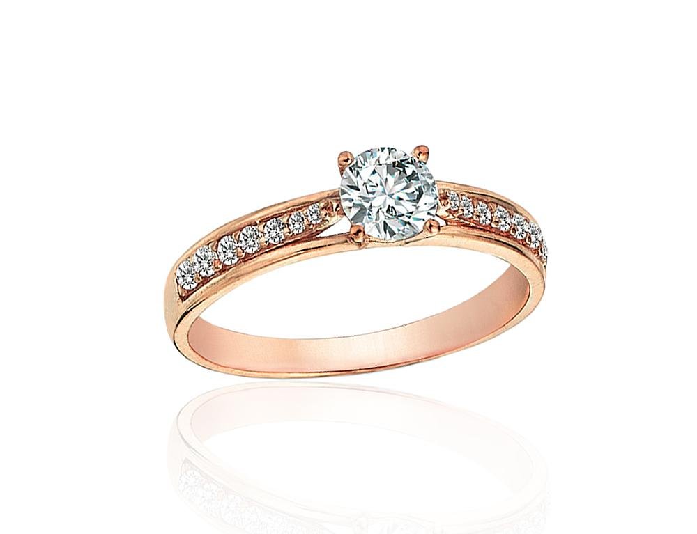 Gold ring with Zirkons