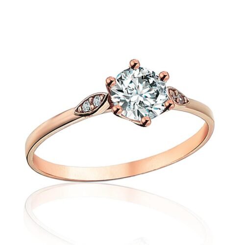 Gold ring with Zirkons