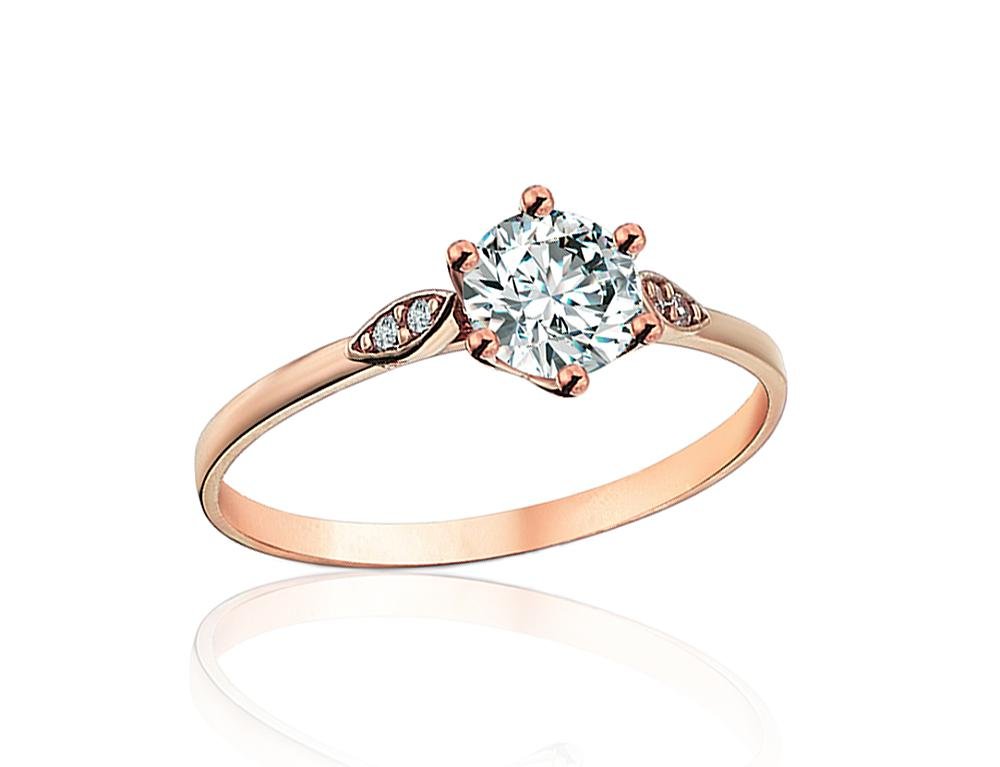 Gold ring with Zirkons