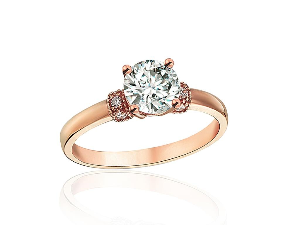 Gold ring with Zirkons