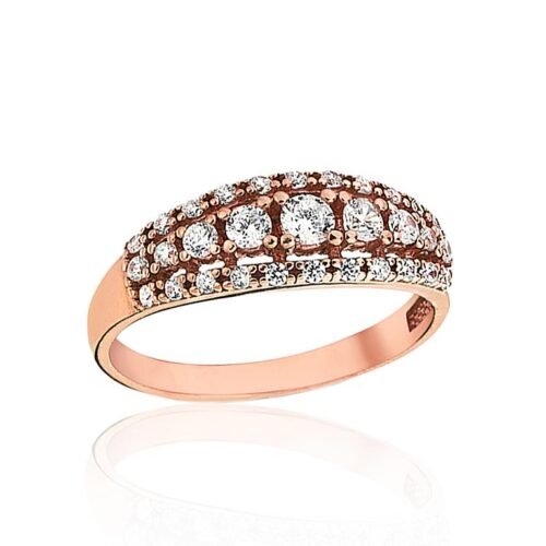 Gold ring with Zirkons