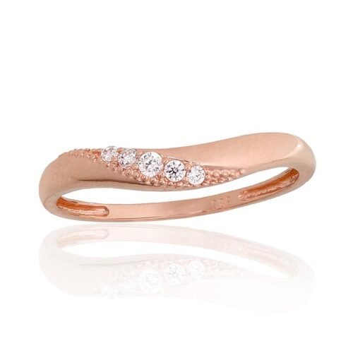 Gold ring with Zirkons